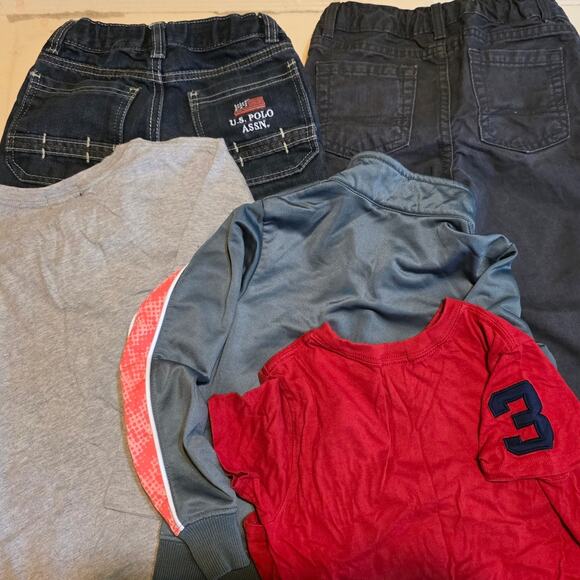 Boys size 6 bundle Nike jacket 2 polo shirts 2 pair jeans excellent condition - Picture 2 of 16